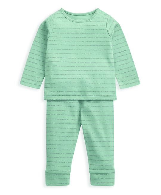 طقم بيجاما جيرسيه بنقشة ديناصور - قطعتان طقم بيجاما جيرسيه بنقشة ديناصور - قطعتان image number 2