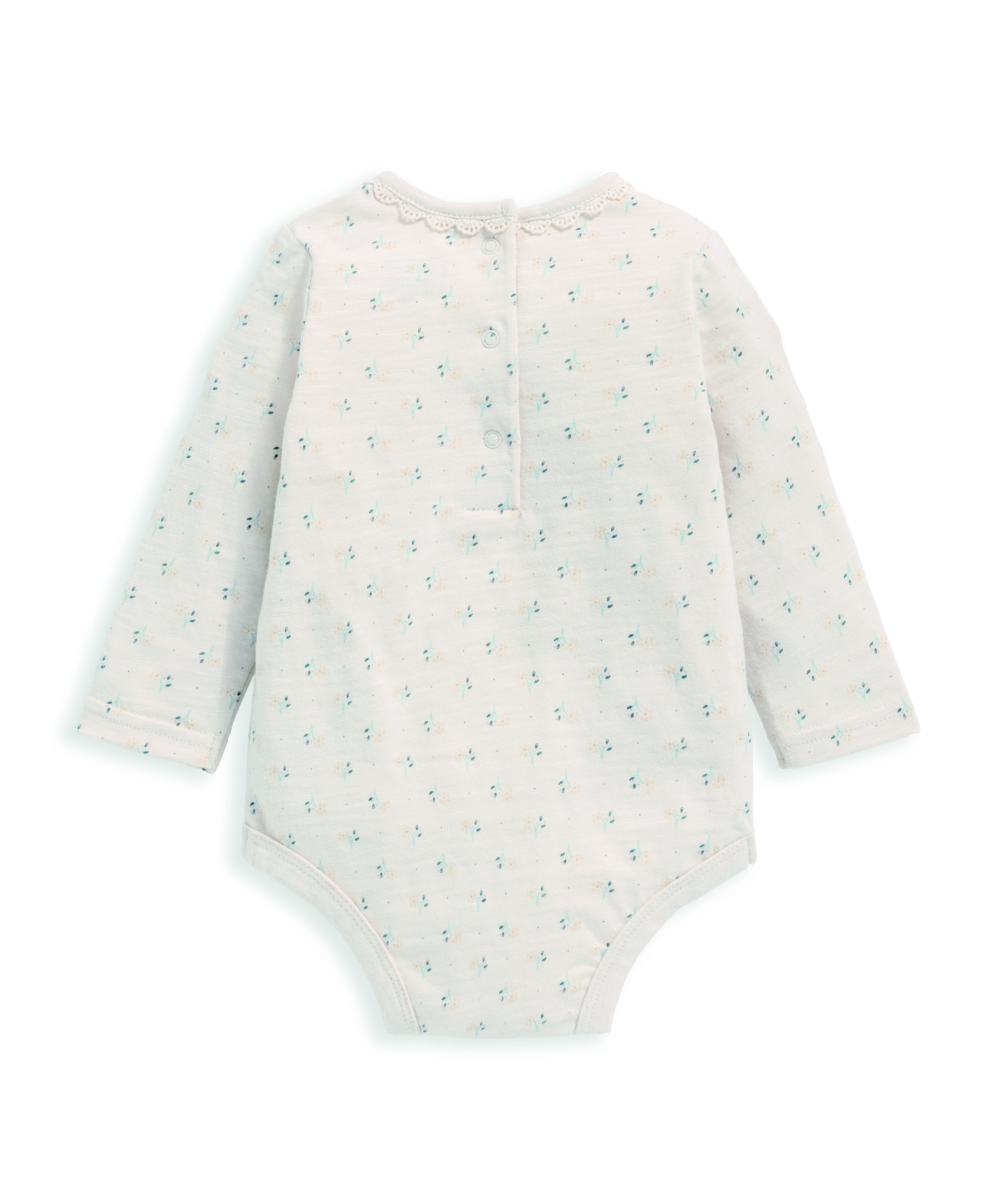 لباس قطعة واحدة جيرسيه ناعم بنقشة بالكامل image number 3