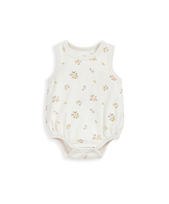 لباس قطعة واحدة من قماش مناشف بنقشة زهور لباس قطعة واحدة من قماش مناشف بنقشة زهور image number 2