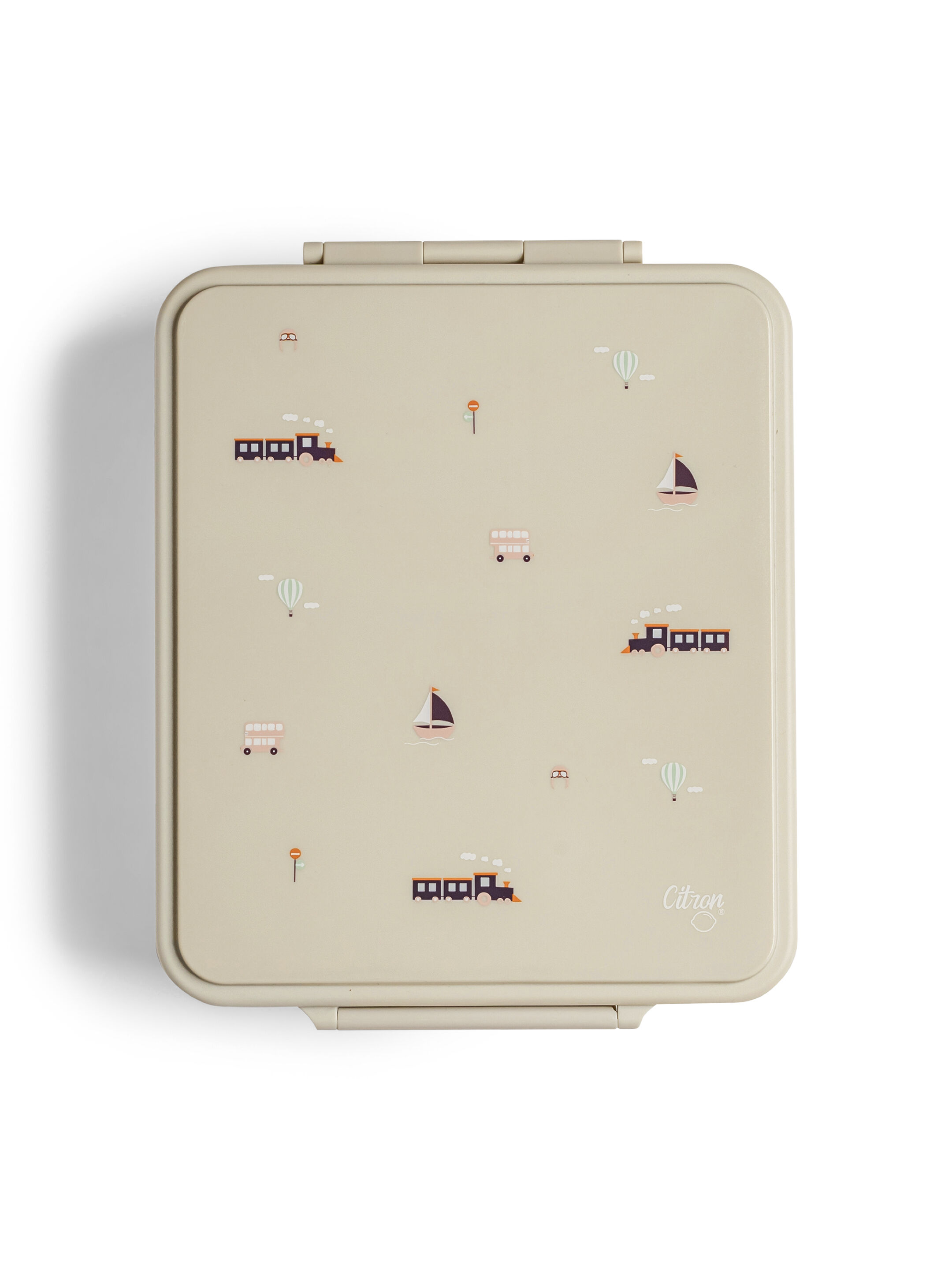 صندوق غداء كبير بنقشة مركبات من سيترون