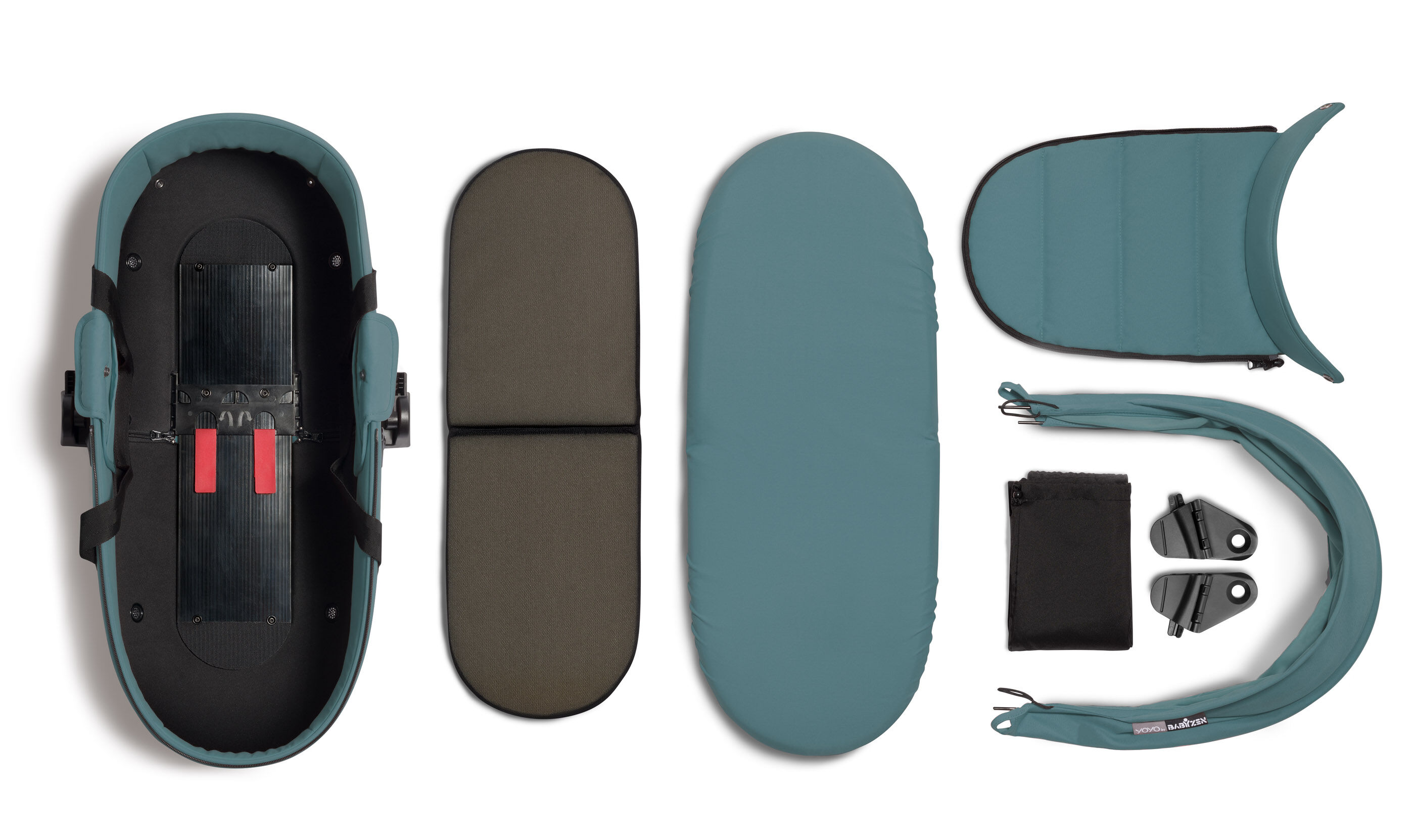 مهد محمول خفيف يويو - أزرق image number 3