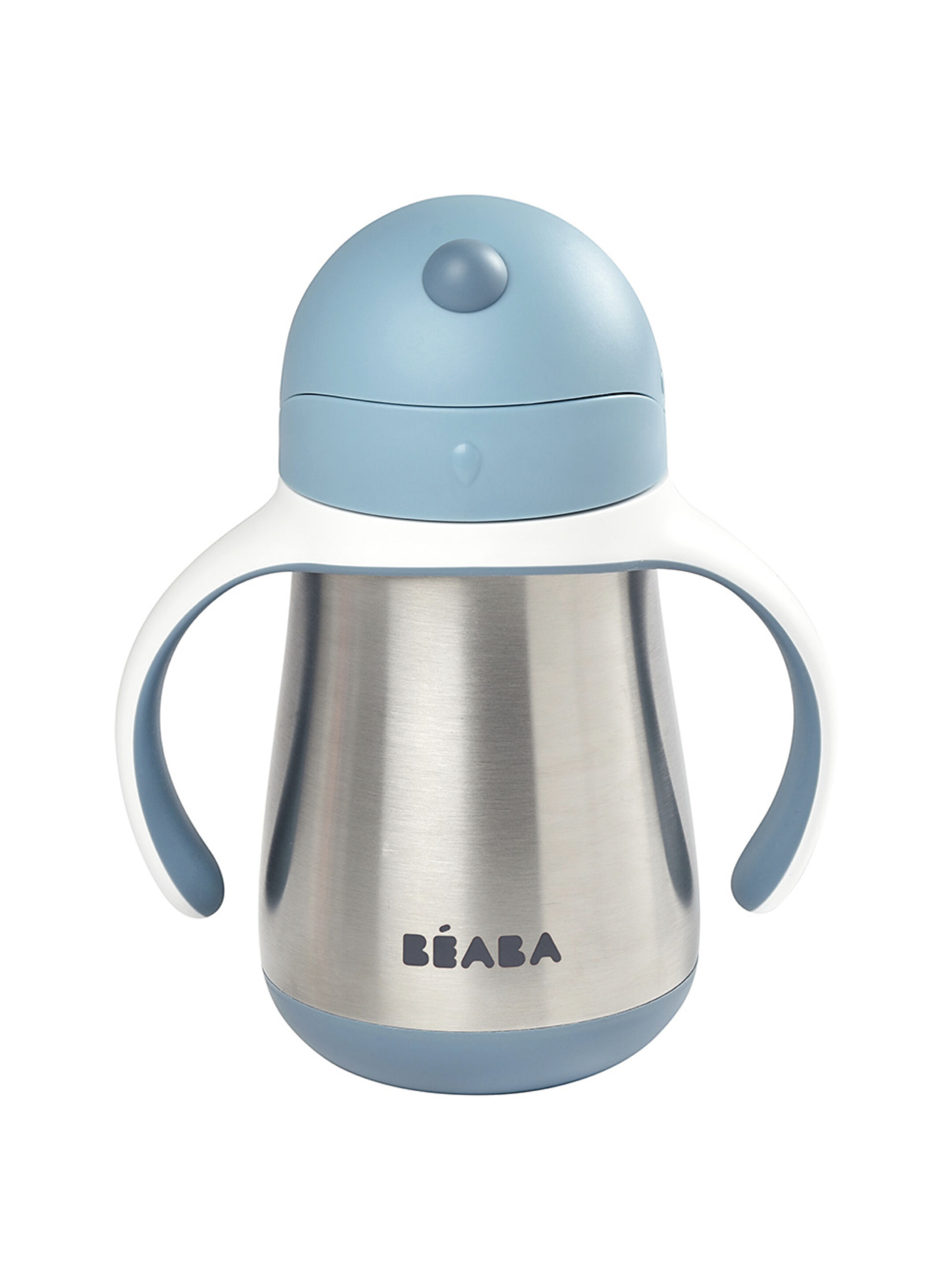 كوب ستانلس ستيل بماصة من بيبا - أزرق image number 2