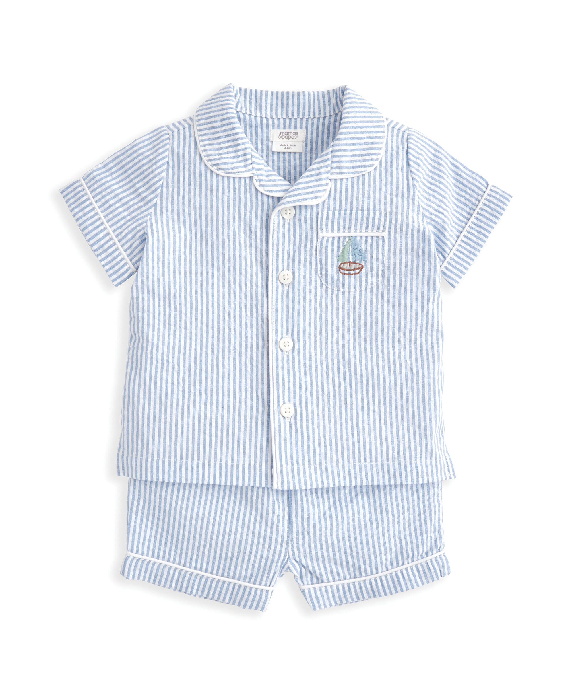 بيجاما شورت مخططة image number 1