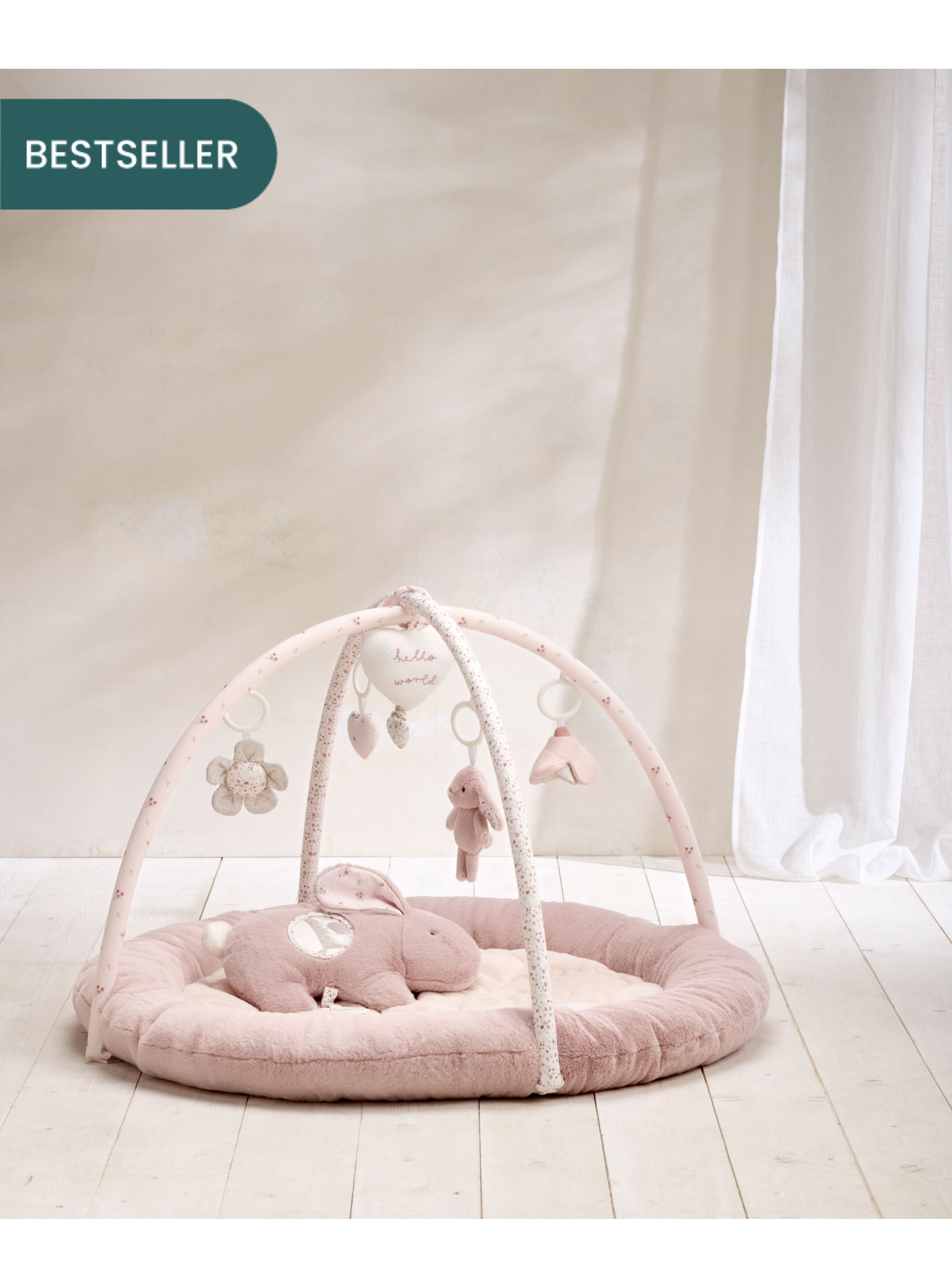 مفرش لعب ويلكم تو ذا وورلد بتصميم أرنب - وردي image number 1